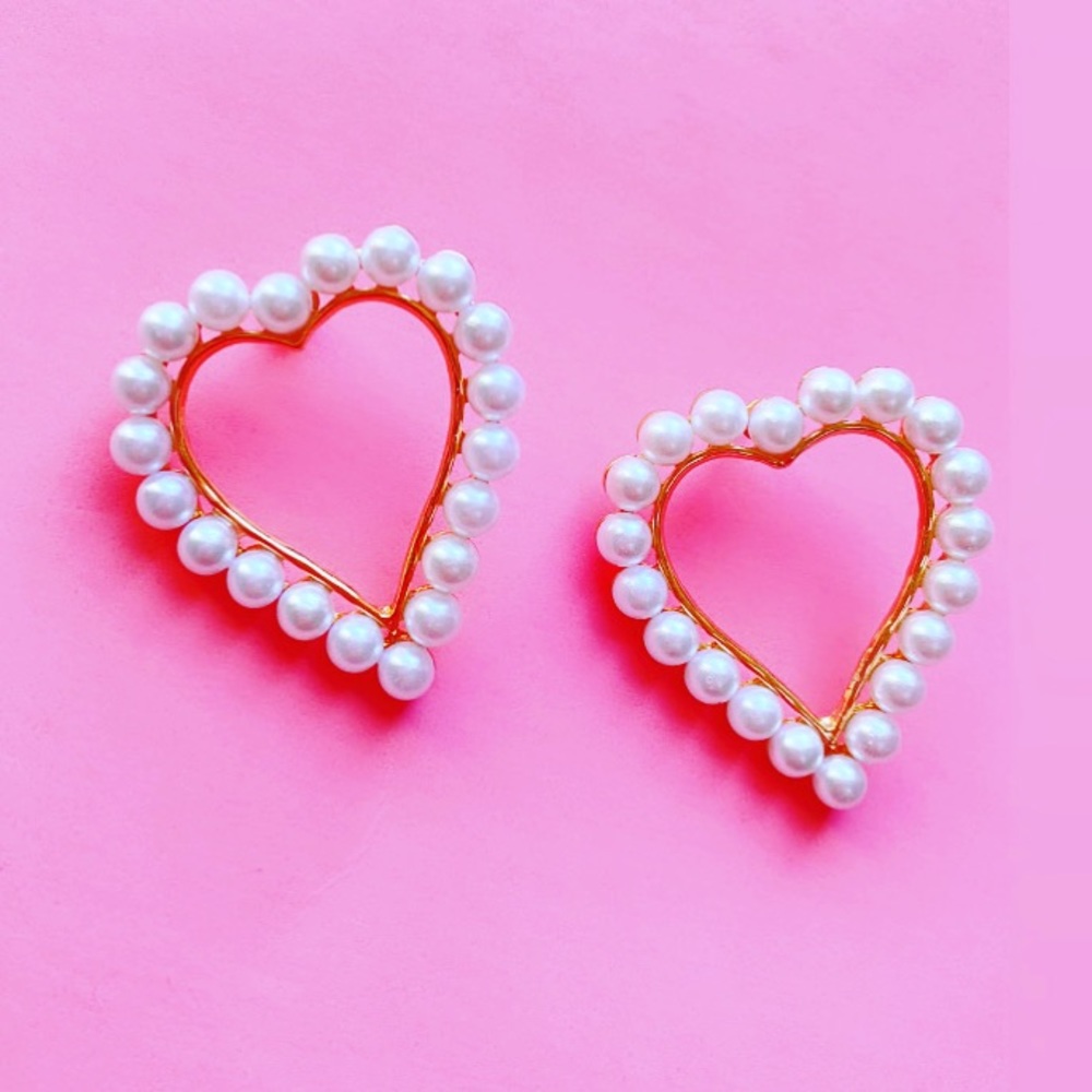 Unique Pear Heart Shape Earrings